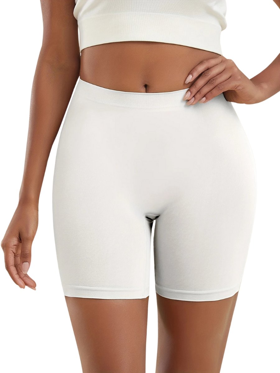 Nivard Biker Short Dames Korte Legging Lange Onderbroek Bikershort Met Pijpjes Wit