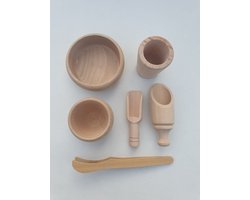 Sensory houten speelset - 6 stuks