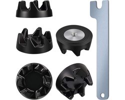 5-stuks - zwarte blenderkoppelingen - met sleutelvervanging geschikt voor KitchenAid Blender KSB5 KSB3 - geschikt voor WP9704230VP WP9704230 PS1174692