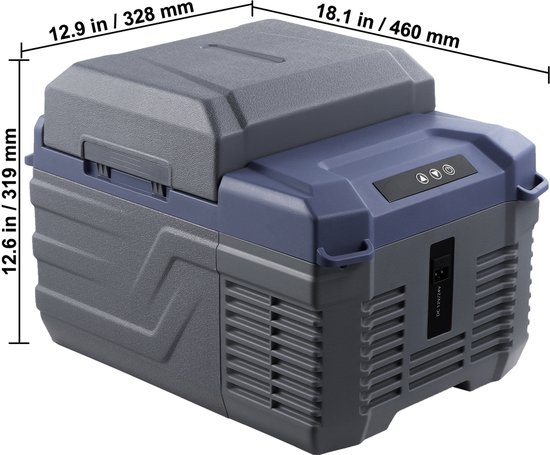 Autokoelkast, Draagbare 12-Volt Koelkast, 12-Liter Vriezer met ééN Zone, -4℉-68℉ Verstelbaar, 12/24 V Dc En 100-240 V Ac Compressor Koelbox voor Buitenavonturen, Kamperen En Campers van Koolatron — afbeelding 3
