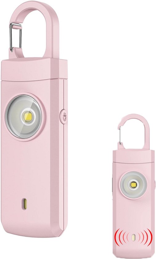 Persoonlijke Alarm - Krachtig 130 Db Geluid En Felle Flits - Persoonlijke Veiligheidsalarm - Zelfverdediging Sleutelhanger - Persoonlijke Bescherming - Noodsignaal - Senioren Alarm – Draagbaar Veiligheidsalarm