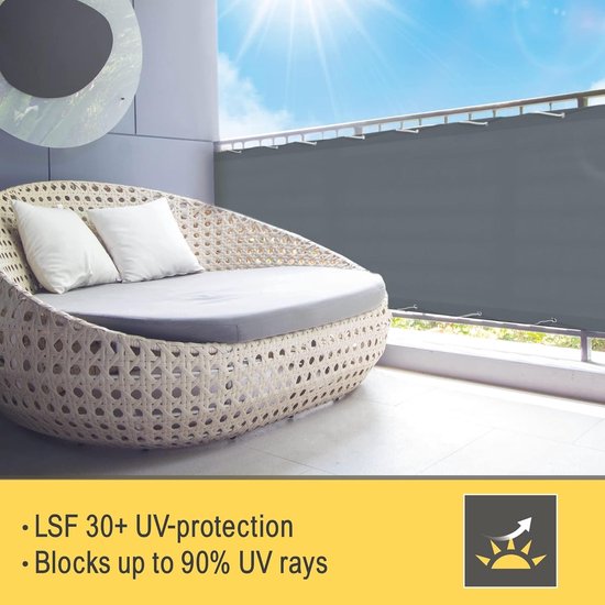Sol Royal Brise Vue Balcon Extérieur PES SolVision PB2 100x500 cm