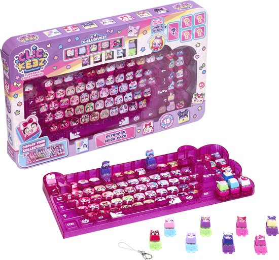 Clickeez Keyboard Mega Pack - Fidget - Toetsenbord - Verzamel ze allemaal - Goliath - Anti Stress - Speelgoed - Toetsenbord Fidget
