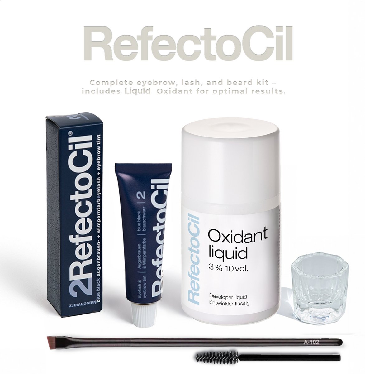 Refectocil Wimper, Wenkbrauw & Baard Verf Kit 2 Blauw - Zwart