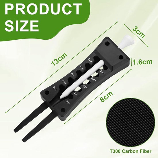 Allecto Plus - Alignment sticks golf oefenstokken met golfbalmarkeerder en pitchvork, handig voor golfaccessoires en het uitlijnen van golfballen. Perfect cadeau voor golfers. van Allecto Plus — afbeelding 3