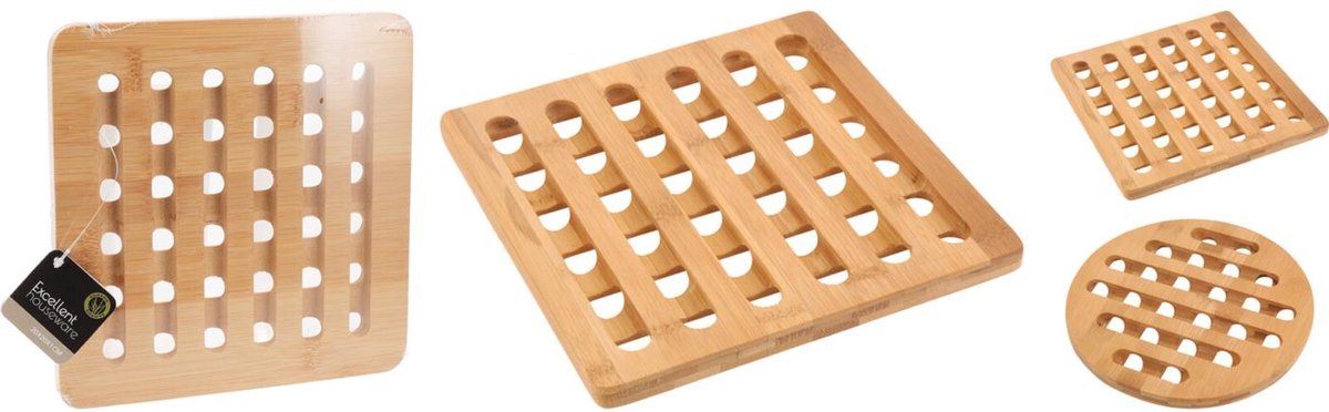 Onderzetter bamboe fsc 20x20cm