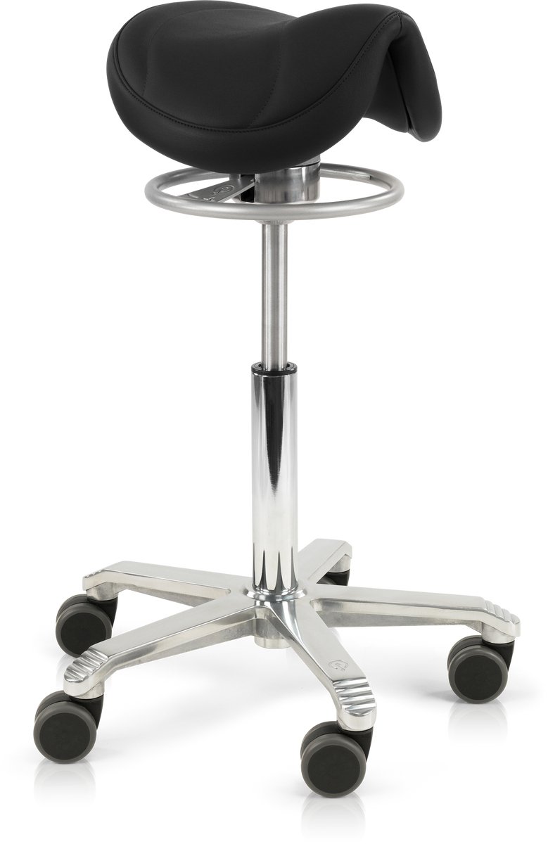 Score Amazone Balance Ergonomische Zadelkruk – Stamskin Zwart