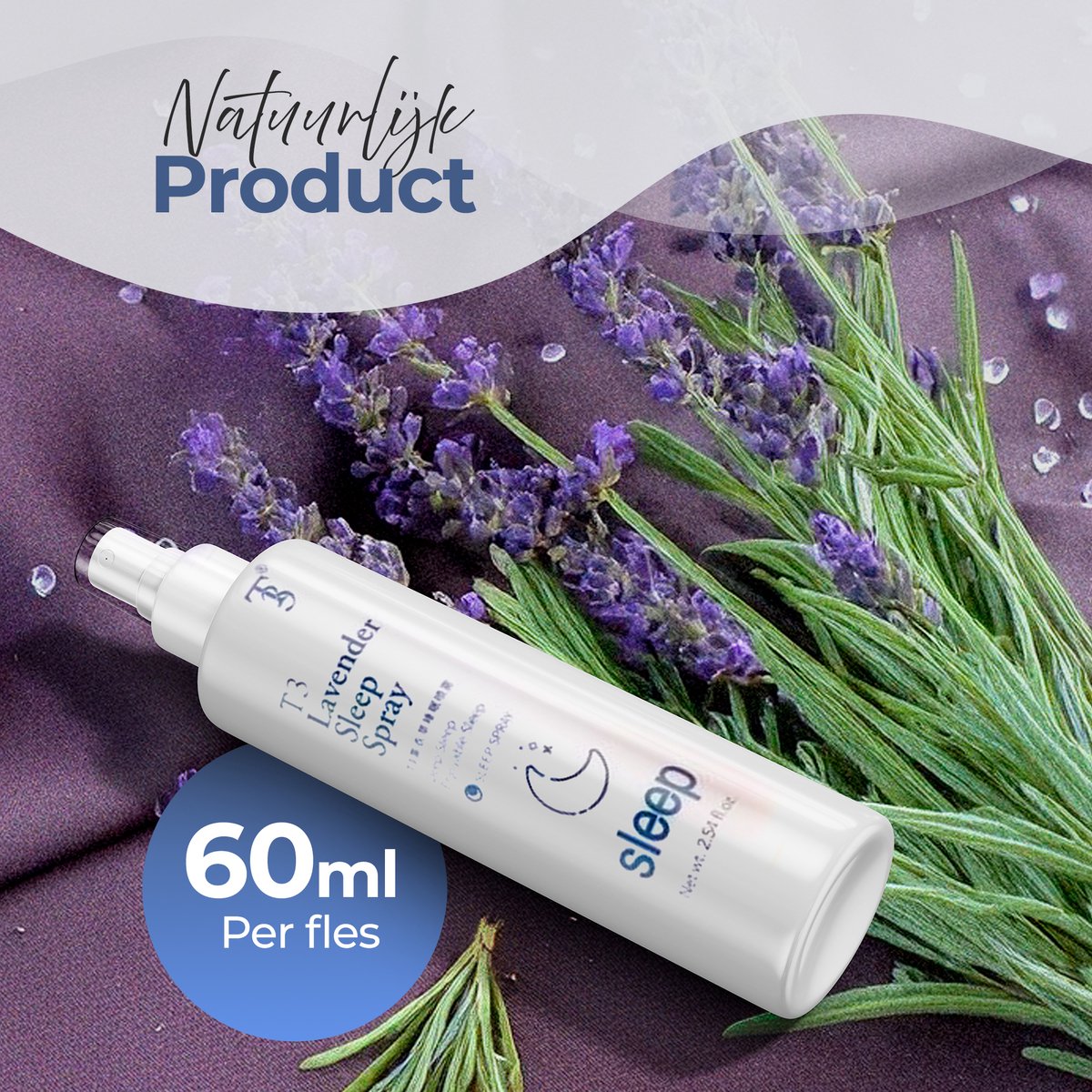 Lavendel Kissenspray von Nutrist – 100ml Lavendelspray für Kopfkissen