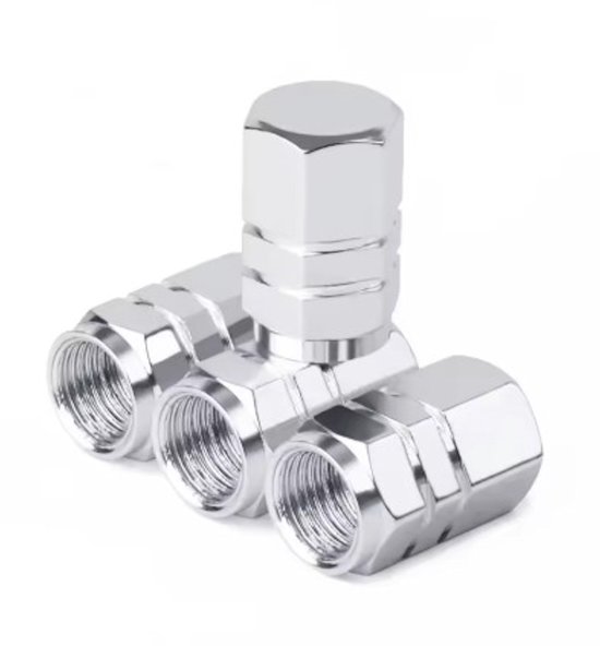 4 stuks doodskop stijl bandenventieldoppen, stofdichte