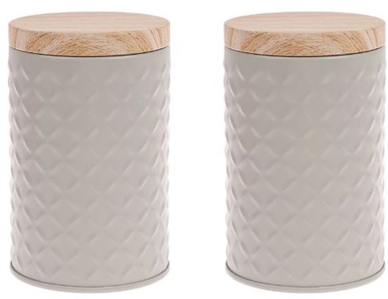 Conteneur de stockage de Dosettes de café - Stock de boîtes de dosettes de café - Conteneur de stockage de Café - 2 pièces - Crème