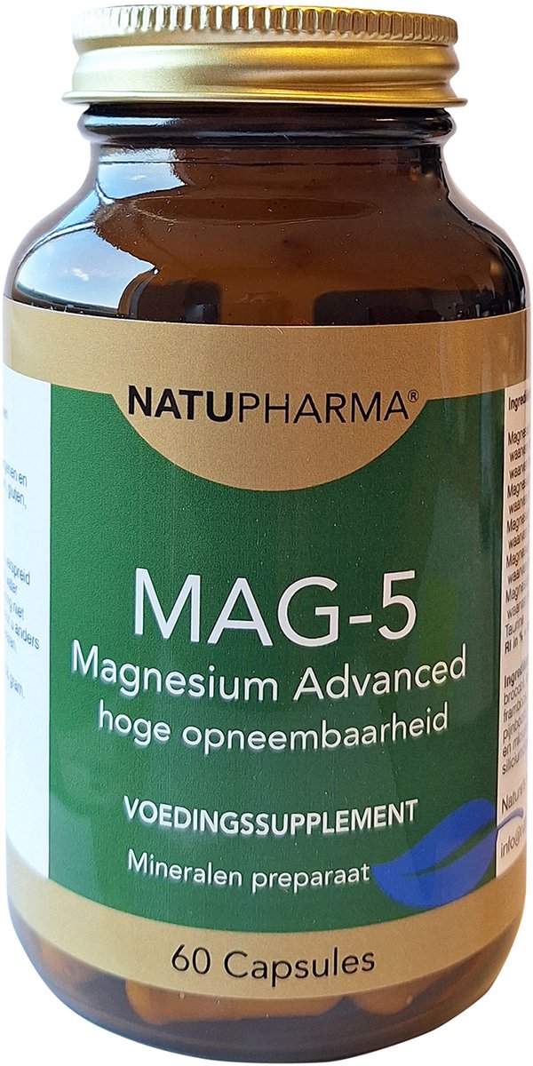 Natupharma Magnesium Advanced 5 complex - Vegetarische capsule - 60 caps