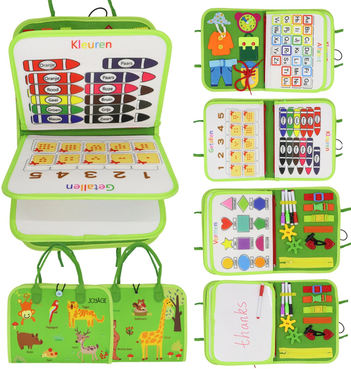 Joyage Busy Board Book Montessori Speelgoed