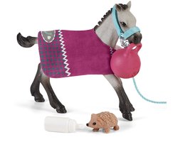 schleich HORSE CLUB - Spelplezier met veulen - Speelfigurenset - Kinderspeelgoed voor Jongens en Meisjes - 5 tot 12 jaar - 42534