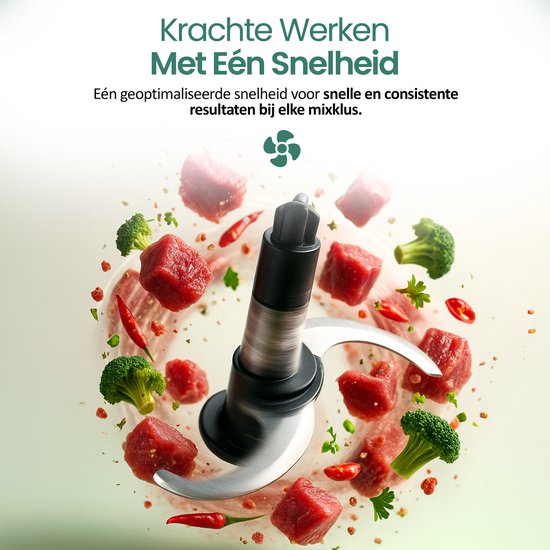 Emerio Hakmolen - Elektrische Food Chopper - 500ML - 400 W - MC-132890 Zwart van Emerio — afbeelding 3