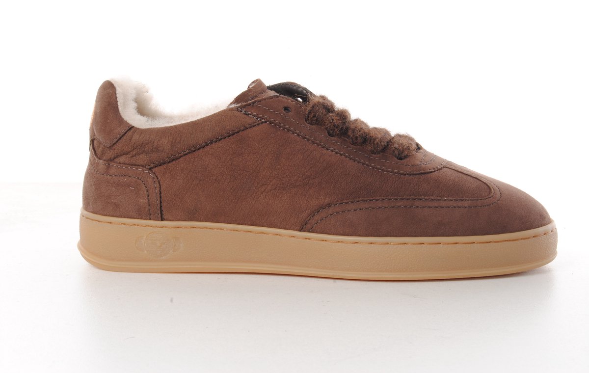 Soldini80 dames sneaker Akira nubuck bruin