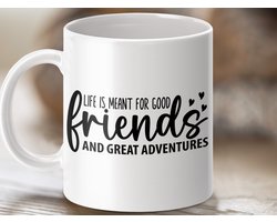 friends mug, friendship gift, adventure mug, good friends, gift for friends, inspirational mug, motivational mug, gift for bestie, best friend gift, quote mug, coffee mug, tea mug, birthday gift