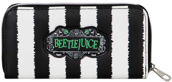 Karactermania - Beetlejuice Stripes - Porte-cartes - Portefeuille zippé - Portefeuille - Wit