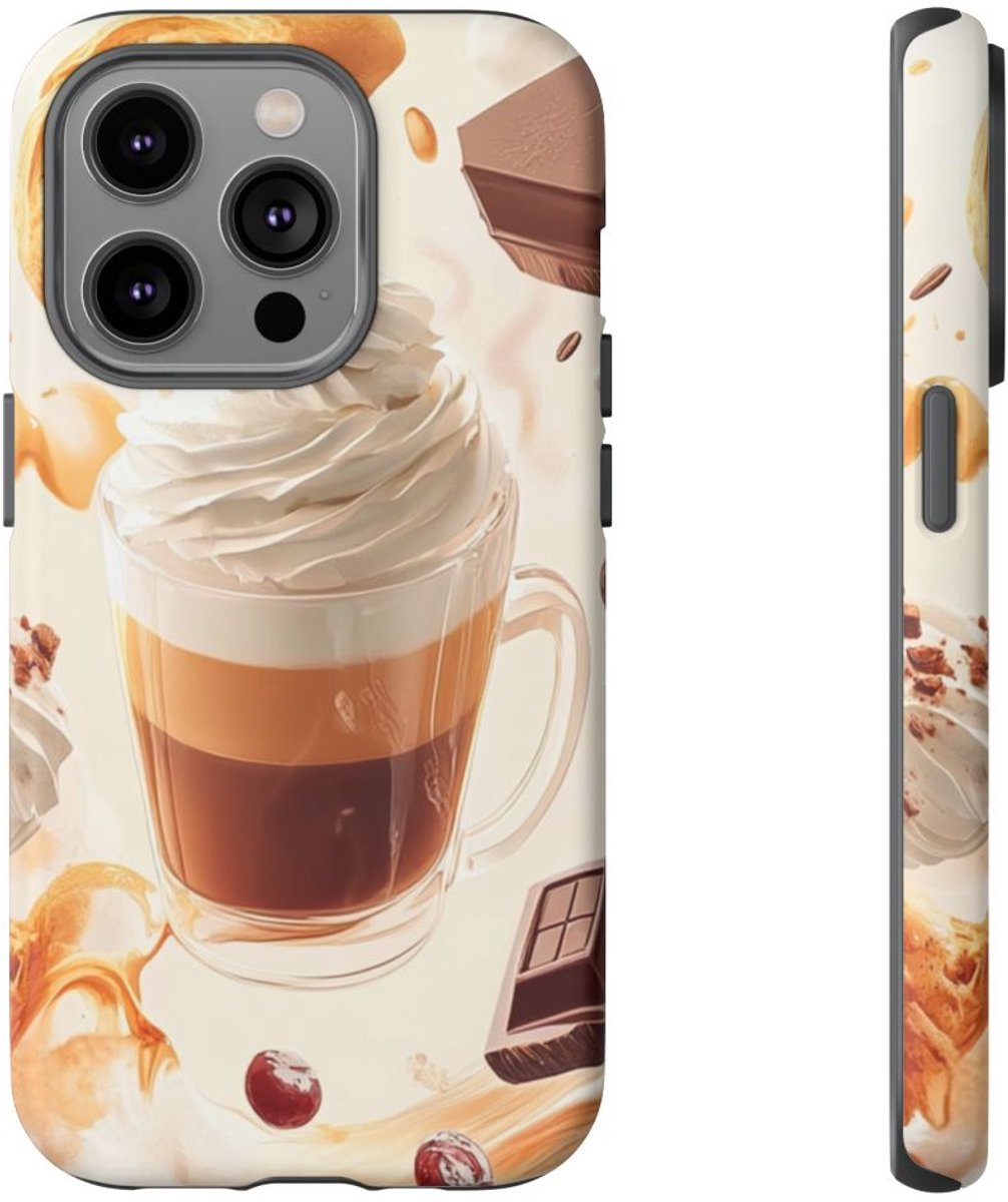 Koffie en Zoetigheden Dynamisch Ontwerp – Telefoonhoesje Geschikt voor iPhone 14 Pro