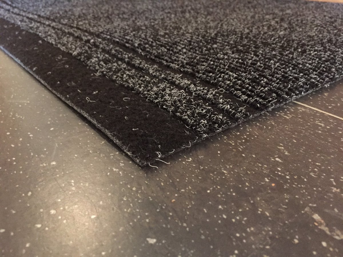 JYG Tapijtloper Club Antraciet 100 x 550 cm - Keukenloper - Anti Slip - snijdbaar