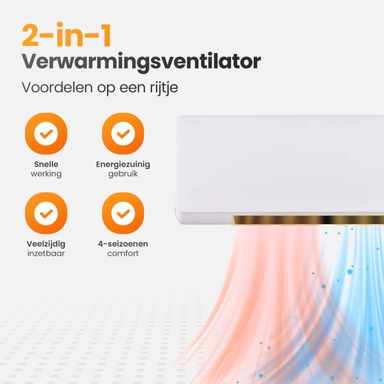 BAKAJI Wandventilator mit Gitter von 36 cm und 3 wählbaren Geschwindigkeitsstufen, Wandkühler mit 5 Flügeln aus Polypropylen, 65 Watt Leistung mit automatischer seitlicher Oszillation