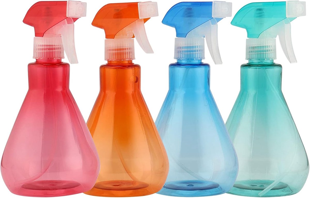 Allecta - Plantensprayflessen 500 ml - Set van 4 - Sprayer voor Planten - Hervulbare Mistflessen - Tuinieren en Reiniging - 4 Kleuren