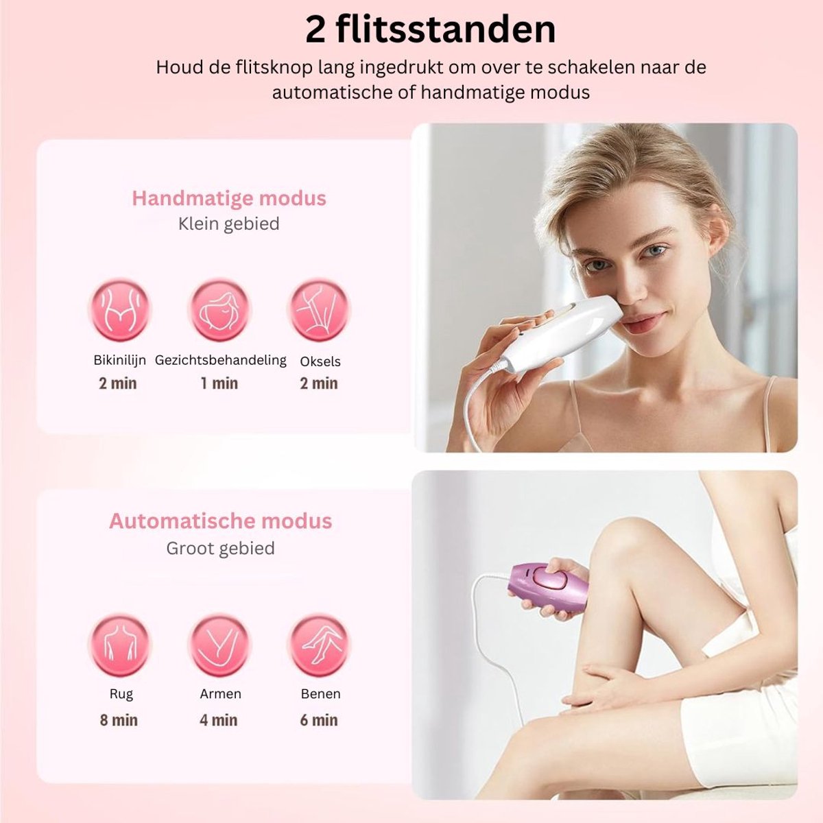 DailySupplies® Laser Ontharingsapparaat - IPL Ontharing - Mannen & Vrouwen thumbnail 2