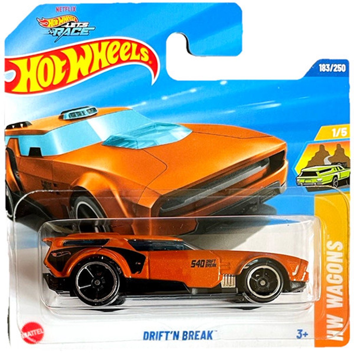 HOT WHEELS DRIF'N BREAK 540 CAR OLUCHI TERRACOTTA BROWN 183/250 1:64 HW