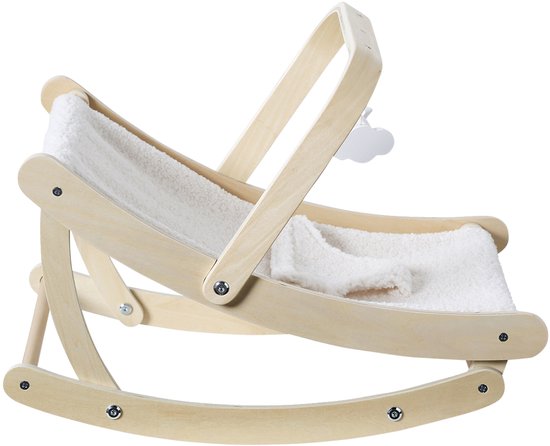 Vertbaudet Transat pour poupon en bois FSC® et sherpa