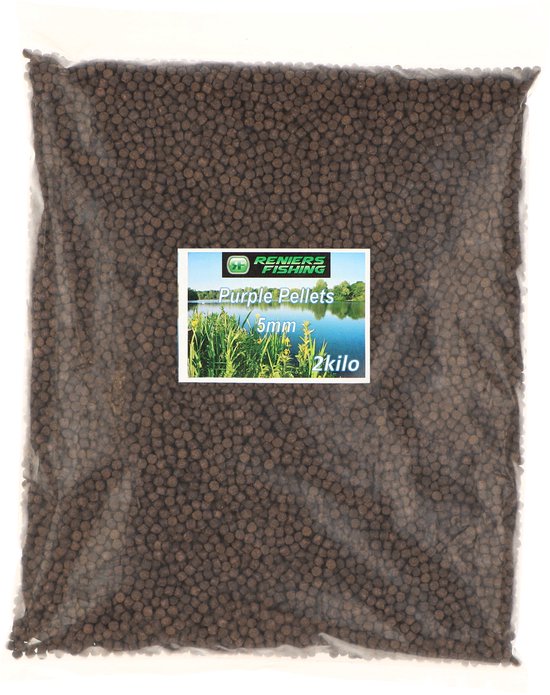Reniers Fishing Purple Pellets 2kg - Carp Extrudé Pellets voor Karper en Method Feeder - Maat : 9mm van Reniers Fishing — afbeelding 2
