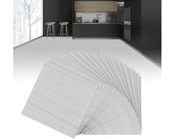 Zelfklevende PVC Vloertegels 30x30cm – 2,5 m² – Lichtgrijs – Moderne Vinylvloer