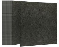 Zelfklevende PVC Vinyl vloeren 30x30 cm – Set van 54 Stuks – 5,02 m² – Peel & Stick Vinyl Vloer, Vloertegels – Waterbestendig – Hout of Marmer Design – Voor Keuken, Badkamer & Woonkamer – Donkergrijs