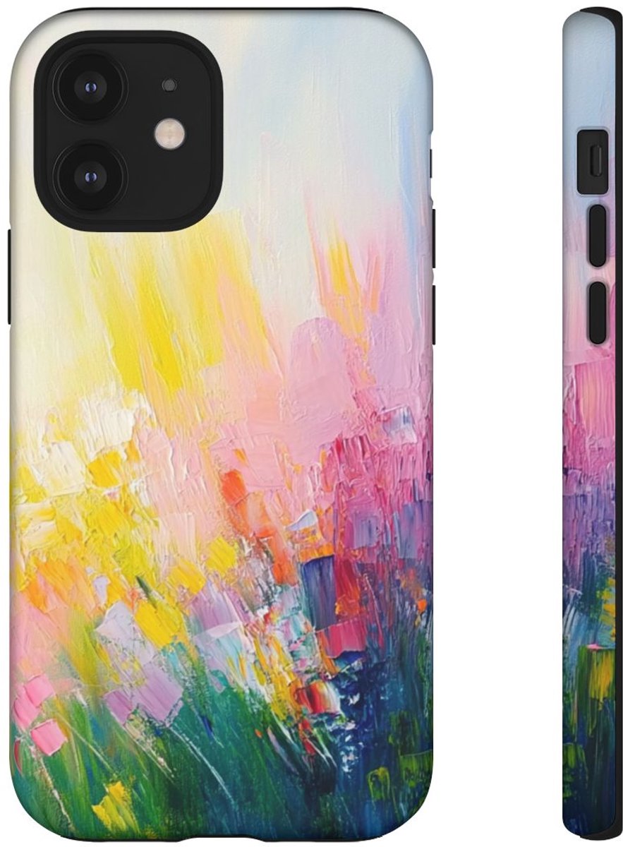 Abstracte Kleurrijke Verfstreken – Telefoonhoesje Geschikt voor iPhone 12