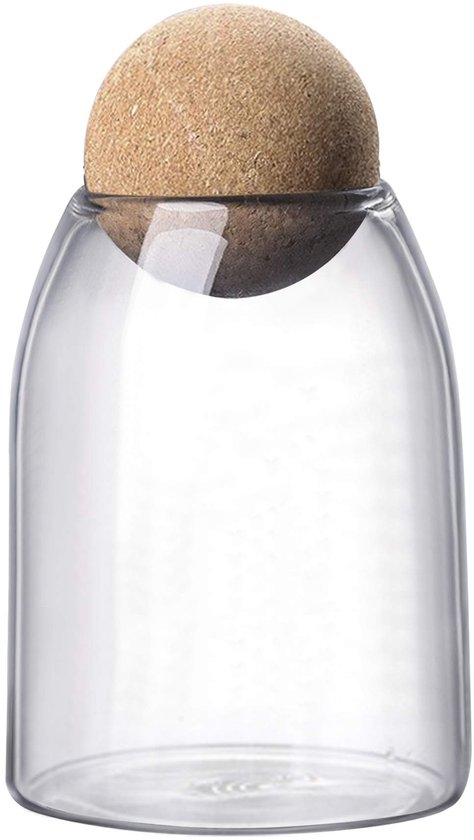 Op Een Witte Plank Drie Doorzichtige Glazen Potten Met Houten Kurkdeksels Verschillende Soorten Gedroogde Theebladeren Image264255321