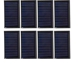 30MA 5V Mini Solar Panel 8pcs for DIY Solar Epoxy Plate Electric Toys Materials Photovoltaic Cell Charger