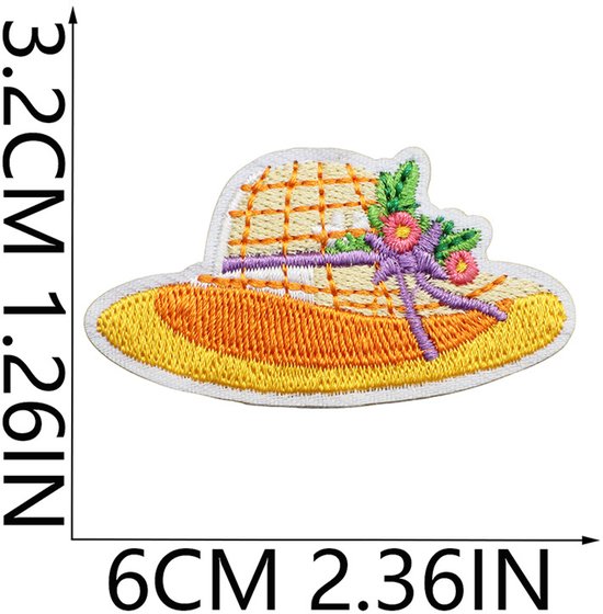 Lot de 32 écussons thermocollants brodés à coudre pour Vêtements , Vêtements de bricolage, jolies applications à coudre, pour vestes, chapeaux, sacs à dos et jeans