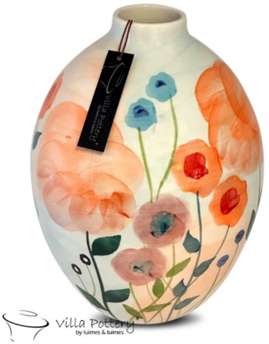 Vaas - Villa Pottery - Decoratie - Woondecoratie - Keramiek - Lillibet 3 MIX Flowers