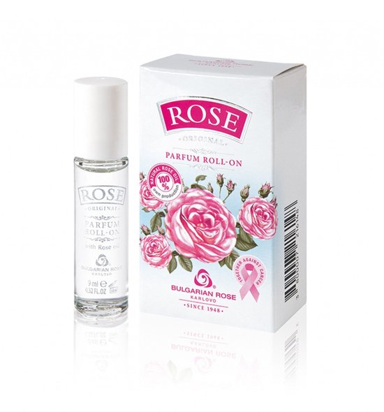 Parfum roll-on Rose Original | Langdurige parfum met prachtige rozen geur van 100% natuurlijke Bulgaarse rozenolie en rozenwater
