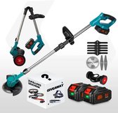 Débroussailleuse Sans Fil 4 En 1 Traumheim - Moteur Sans Balais 800W, 2 Batteries 4.0 Ah - Lames Nylon, Brosse, Trident, Scie Circulaire - 7