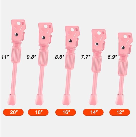 Béquille De Vélo Pour Enfant - 16" - En Alliage D'aluiniu - Cube