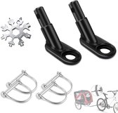 Fietskarkoppeling - Fietskar koppeling - Fietskar koppelingen - Fietsaccessoires - Koppelstuk - Koppeling - Fietskar - Fietskar kinderen koppeling - Diverse fietskaraccessoires - Universele Adapter -Geschikt voor honden- en kinderaanhangers