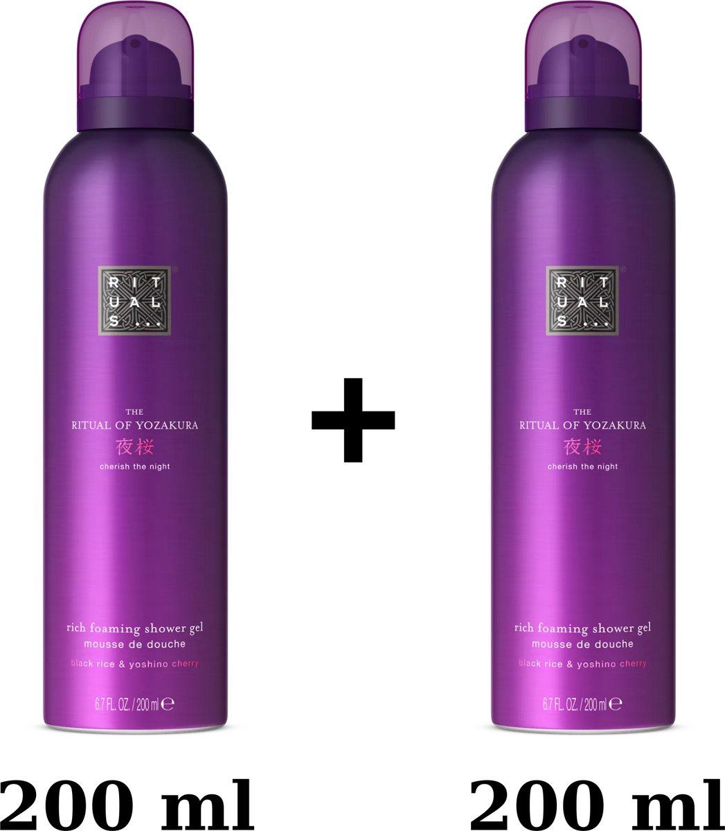 Rituals of Yozakura - Foaming Shower Gel - 2 x 200 ml - Douchegel Yozakura + Gift bag