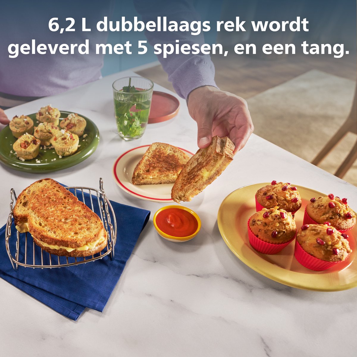 Philips Accessoire voor Airfryer 6,2 l, 8,3 l en 9 l — afbeelding 3