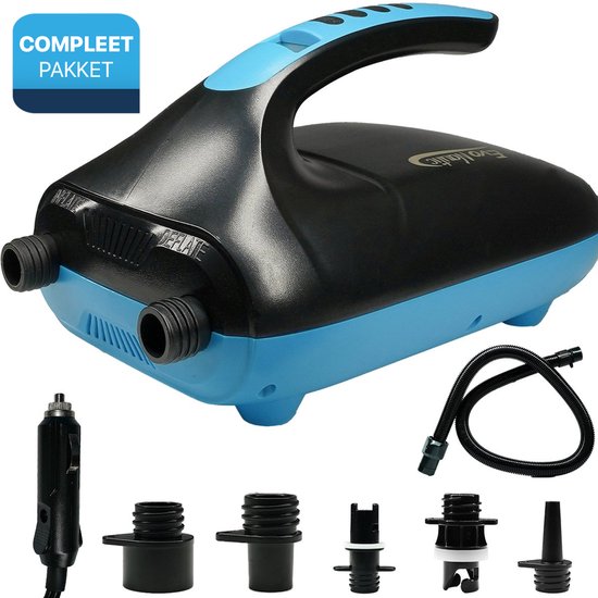 EvoNautic elektrische SUP pomp 12V 20 PSI – draagbaar – veelzijdig