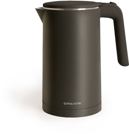 CREATE - 1 L elektrische waterkoker met temperatuurregeling - 1000W - Zwart - KETTLE STUDIO PRO