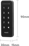 Afmetingen van het Nuki Keypad: 90x30x15mm.
