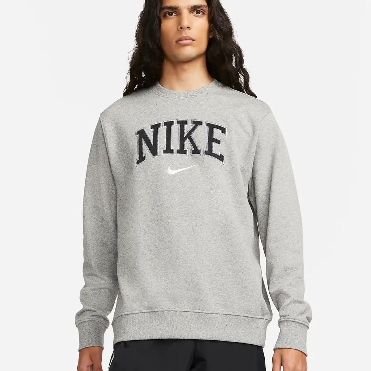 Retro Nike Trui Herenmode – Crewneck XXL Grijs