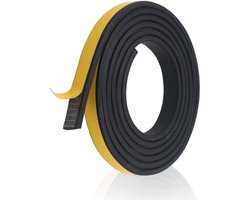 Zelfklevend Schuimtape - 25 mm x 10 mm x 2 m - Zacht Rubberen Afdichtingsstrip - Zelfklevende Schuimrubber Afdichtingstape - Tochtstrip - Afdichtband - Geluidsisolatie - Schokbestendig - Deur/Raam/Kast