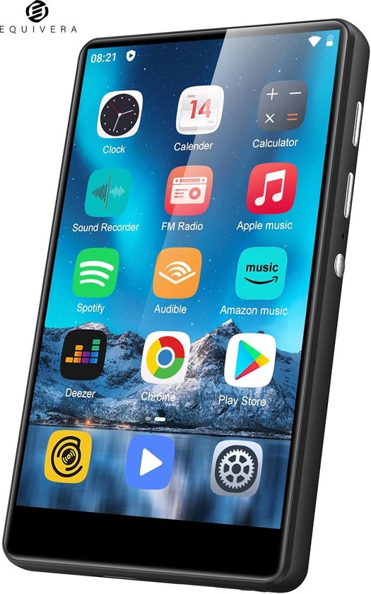 Mp3-speler Met Bluetooth 5.0, Muziekspeler Met 32GB Tf-kaart, Fm, Oortelefoon, Draagbare Hifi Muziek Afspelen