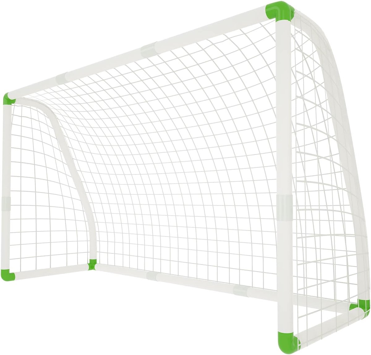 Voetbaldoel voor kinderen, 1,8 m x 1,2 m, voor in de tuin, training en voetbalnet, perfect doel bij alle weersomstandigheden, geschikt voor kinderen, jongeren en volwassenen