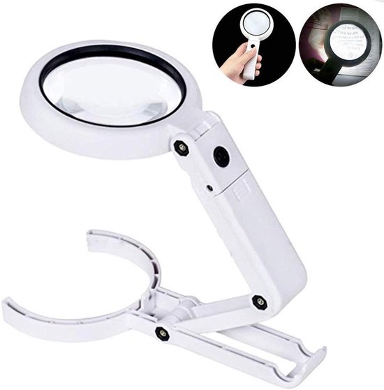 Loeplamp met LED Verlichting - Vergrootglas: 5X/11X - Bureaulamp -...